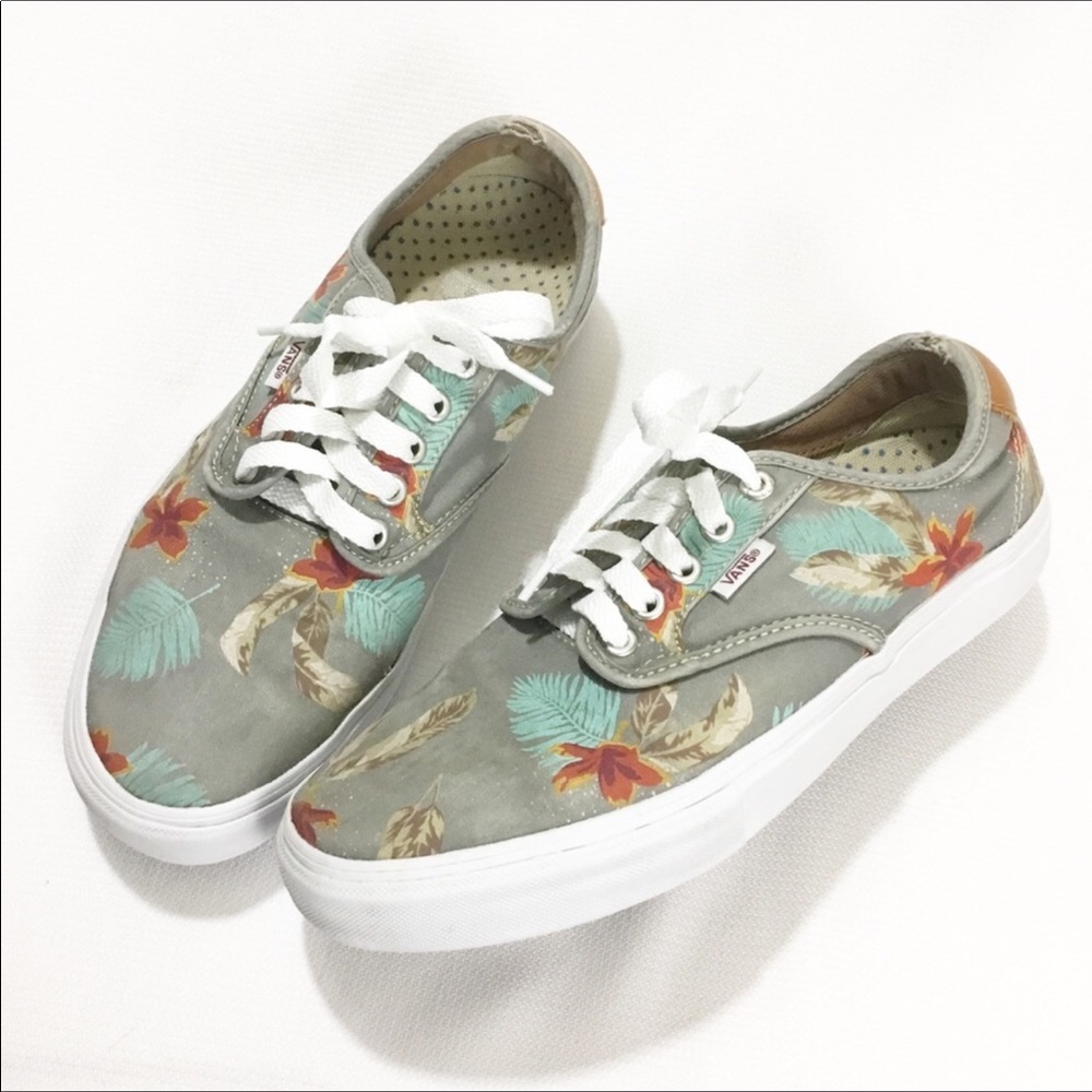 Vans tropical print shoes unisex